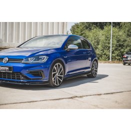 Накладки сплиттеры на пороги на VW Golf VII R / GTI рестайл